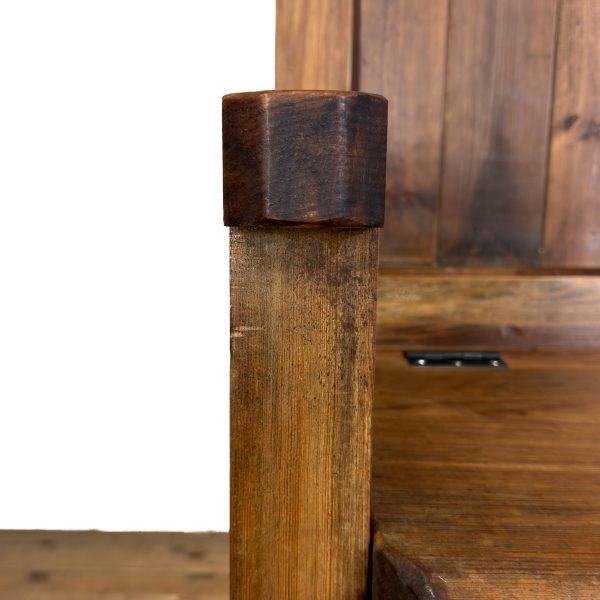 M-6947 Reclaimed Pine Single Settle with Lift Up Lid (9)
