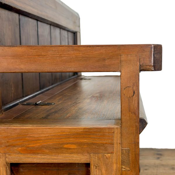 M-6948 Reclaimed Pine Settle Bench (1)