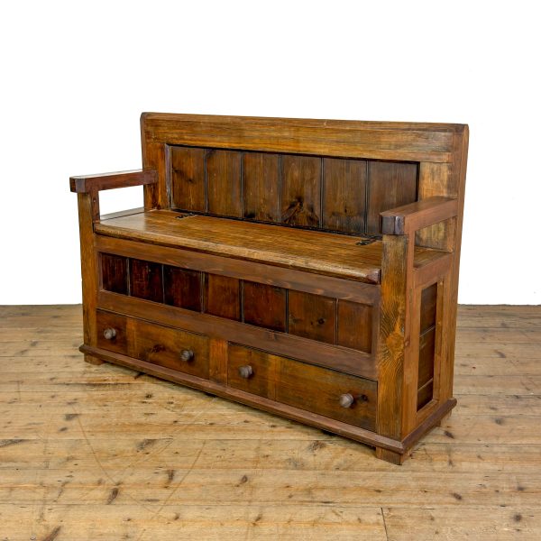 M-6948 Reclaimed Pine Settle Bench (3)