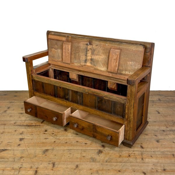 M-6949 Reclaimed Pine Settle Bench (5)