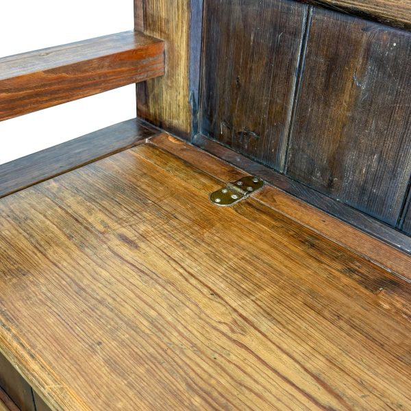 M-6949 Reclaimed Pine Settle Bench (8)