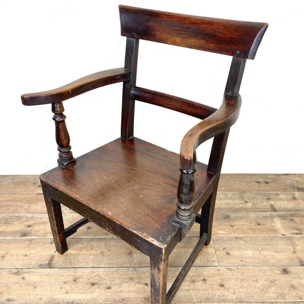 M-2711 Early 19th Century Antique Mahogany Armchair (6)