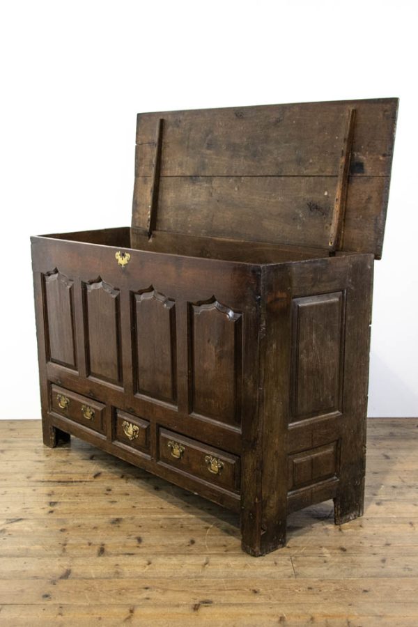 M-3278 Antique Welsh Oak Mule Chest 7