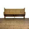 M-5535 Antique Pine Chapel Pew (01)