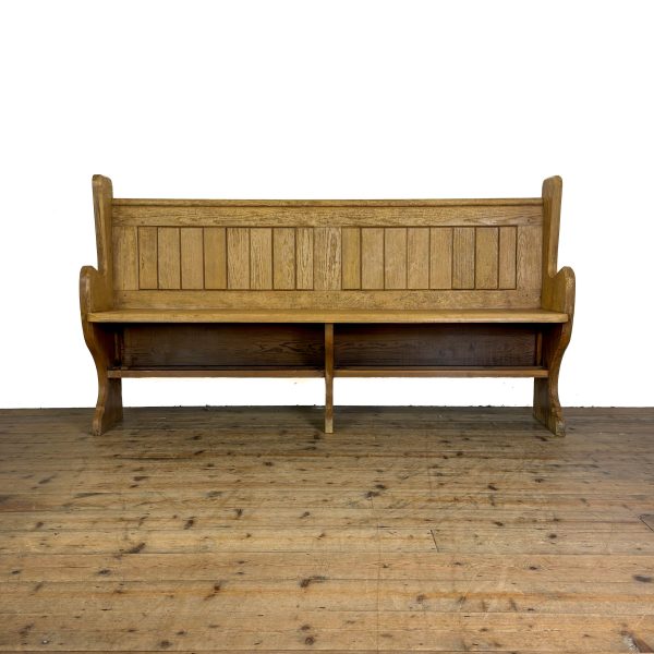 M-5535 Antique Pine Chapel Pew (01)