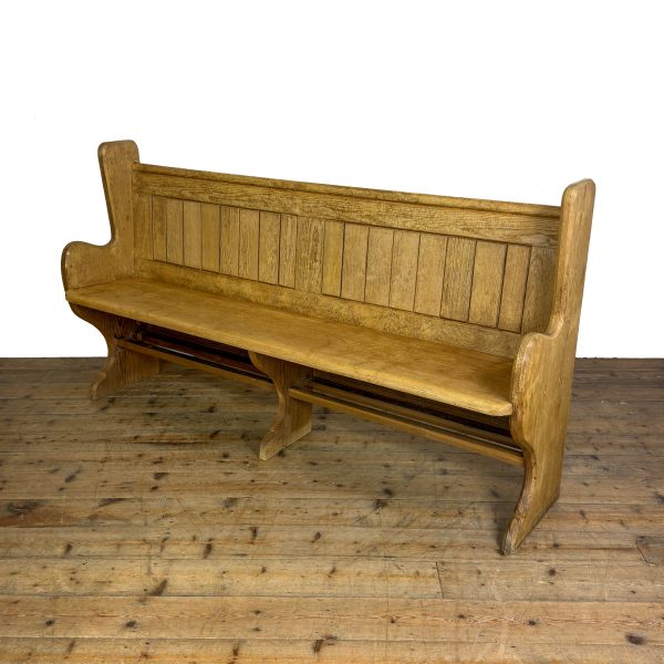 M-5535 Antique Pine Chapel Pew (1)