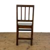 M-6743a Antique Set of Four Harlequin Oak Dining Chairs (10)