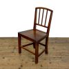 M-6743a Antique Set of Four Harlequin Oak Dining Chairs (2)
