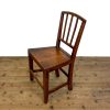 M-6743a Antique Set of Four Harlequin Oak Dining Chairs (5)
