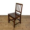 M-6743a Antique Set of Four Harlequin Oak Dining Chairs (7)