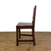M-6743a Antique Set of Four Harlequin Oak Dining Chairs (9)