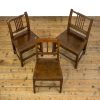 M-6743b Antique Set of Three Welsh Oak Farmhouse Chairs (22)
