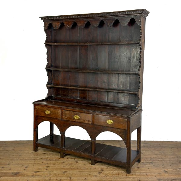 M-6912A Antique 19th Century Oak Dresser (4)