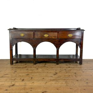 M-6912B Antique 19th Century Oak Dresser Base (4)