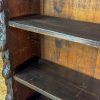 M-6923 Antique Carved Oak Open Bookcase (2)