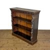 M-6923 Antique Carved Oak Open Bookcase (3)