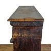 M-6923 Antique Carved Oak Open Bookcase (5)