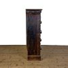 M-6923 Antique Carved Oak Open Bookcase (7)