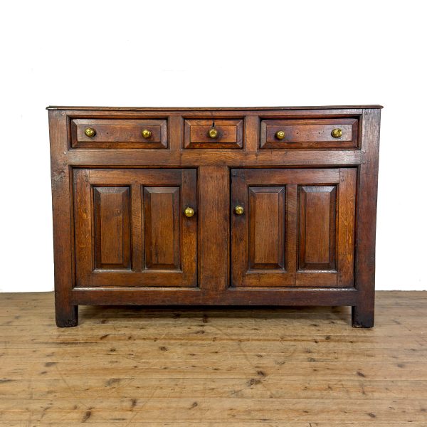 M-6929A Antique 18th Century Welsh Oak Dresser Base (2)