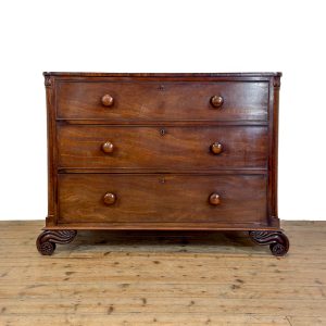 M-6951 Antique William IV mahogany Chest of drawers (1)