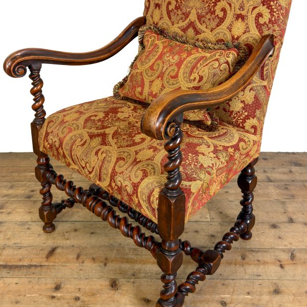 M-6952 Antique Walnut Elbow Chair (12)