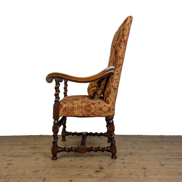 M-6952 Antique Walnut Elbow Chair (3)