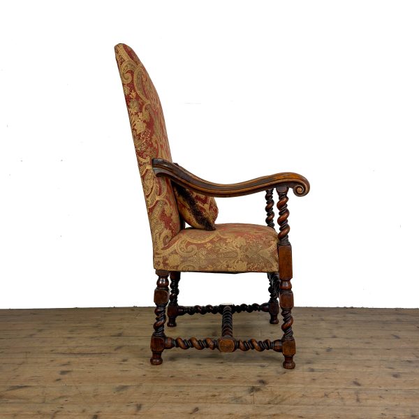 M-6952 Antique Walnut Elbow Chair (5)