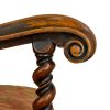 M-6952 Antique Walnut Elbow Chair (6)