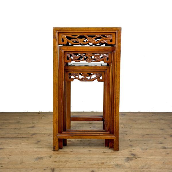 M-6953 Vintage Oriental Inspired Nest of Tables (4)