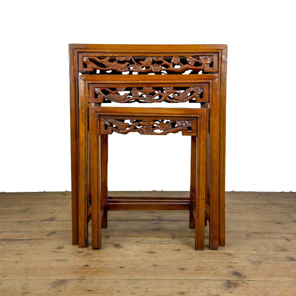 M-6953 Vintage Oriental Inspired Nest of Tables (9)