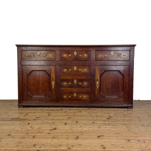 Antique Early 19th Century Oak Dresser Base