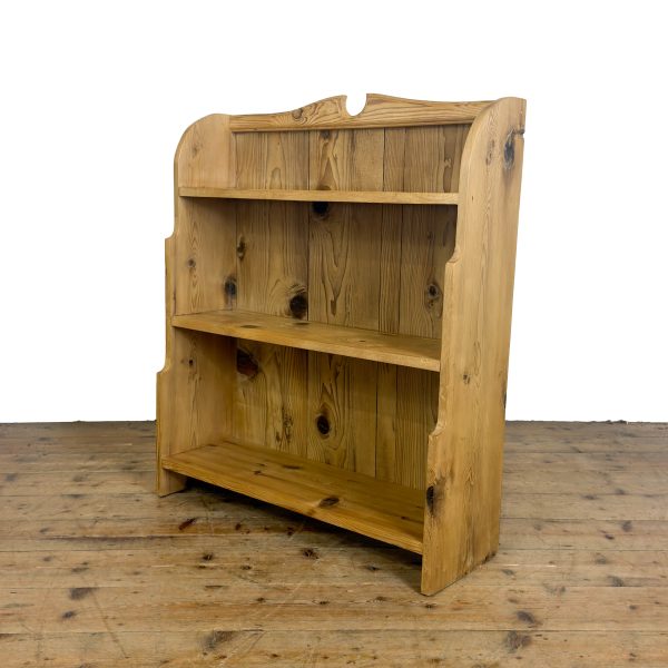 M-6958 Antique Small Pine Waterfall Bookcase (4)