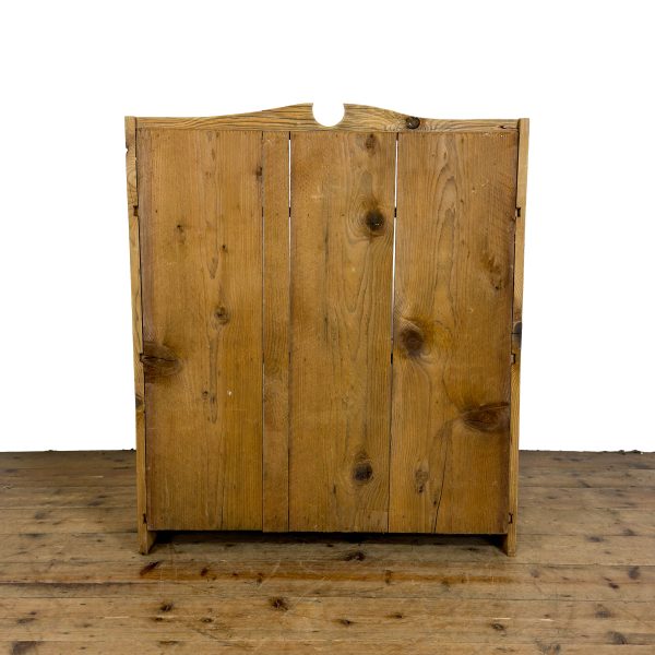 M-6958 Antique Small Pine Waterfall Bookcase (6)