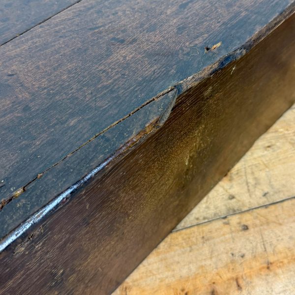 M-6964 Antique 18th Century Oak Bible Box (1)