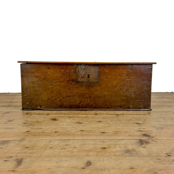 M-6964 Antique 18th Century Oak Bible Box (2)