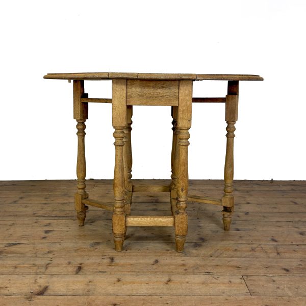 M-6970A Antique Stripped Oak Gateleg Table (11)