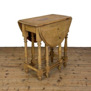 M-6970A Antique Stripped Oak Gateleg Table (3)
