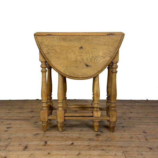 M-6970A Antique Stripped Oak Gateleg Table (4)