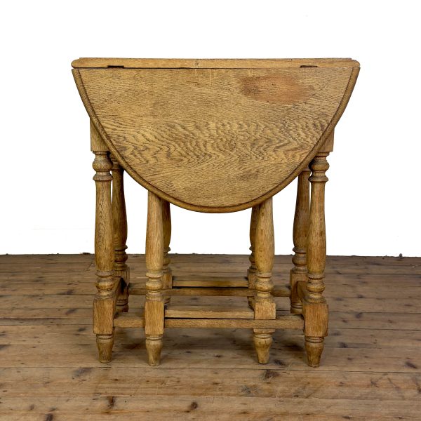 M-6970A Antique Stripped Oak Gateleg Table (6)