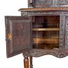 M-6971 Victorian Carved Oak Sideboard (4)