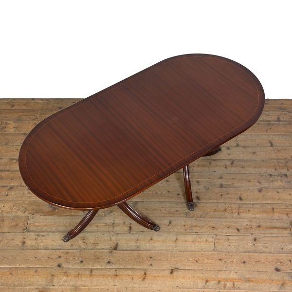 M-6976 20th Century Mahogany Extending Dining Table (10)