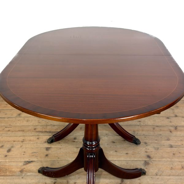 M-6976 20th Century Mahogany Extending Dining Table (8)