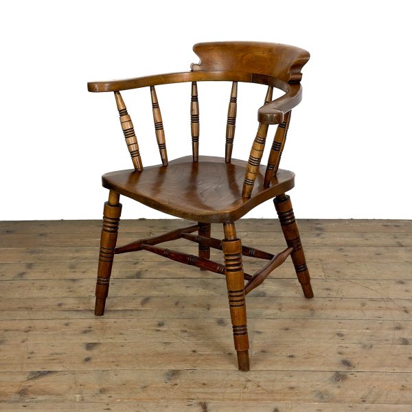 M-6978 Antique Smoker’s Bow Captain’s Chair (2)
