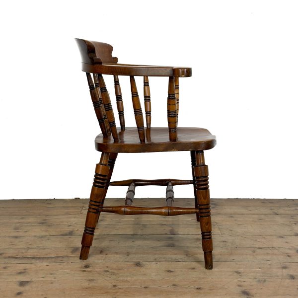 M-6978 Antique Smoker’s Bow Captain’s Chair (5)
