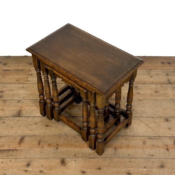 M-6980 Vintage Oak Nest of Tables (4)