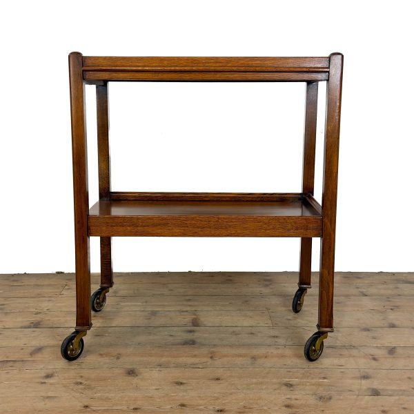 M-6982 Vintage Oak Drinks Trolley (2)