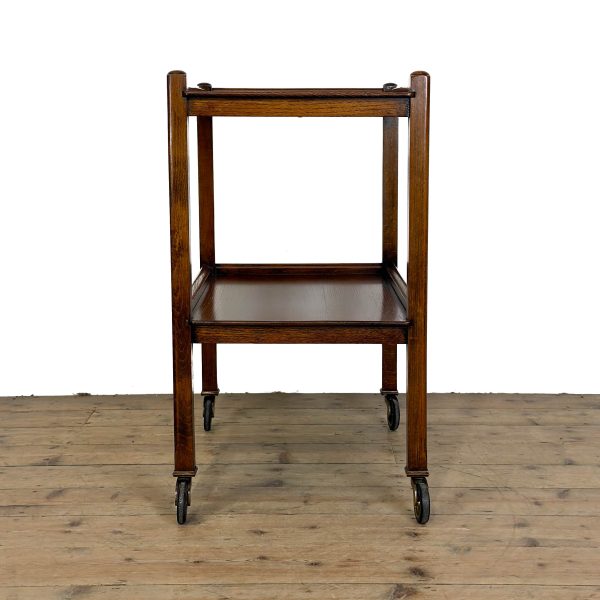 M-6982 Vintage Oak Drinks Trolley (6)