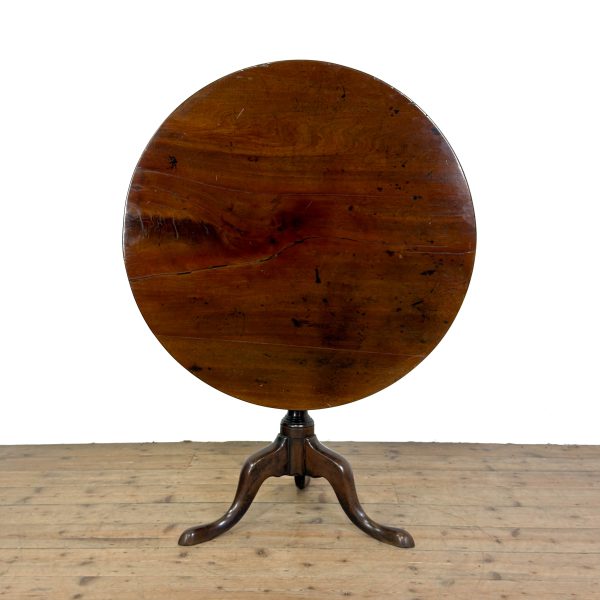 M-6990 Antique George III Mahogany Tripod Table (11)