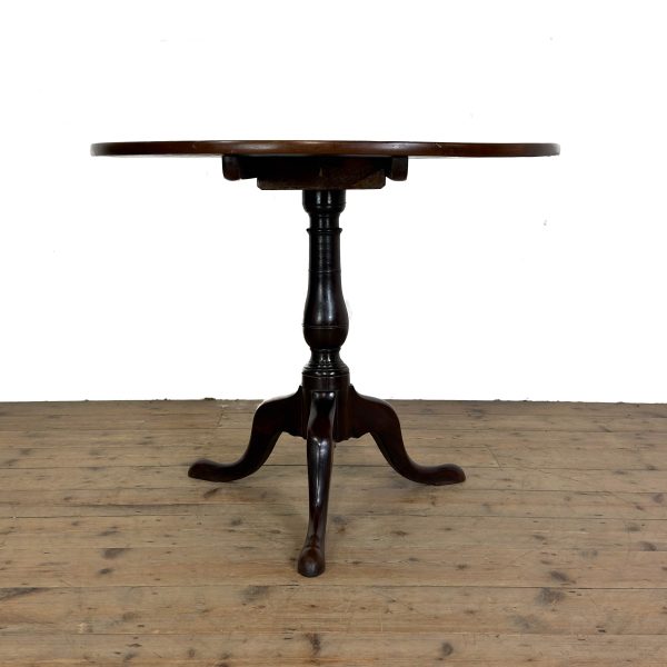 M-6990 Antique George III Mahogany Tripod Table (2)