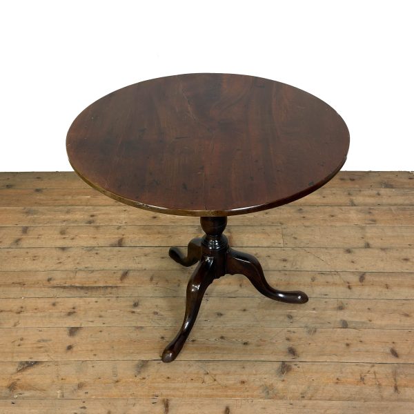 M-6990 Antique George III Mahogany Tripod Table (6)